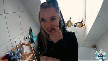 Real couple has naughty sex with creampie
